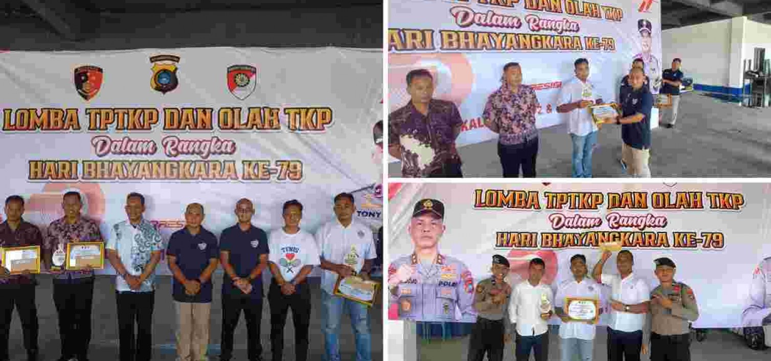 Tim Identifikasi Polres Bangka Tengah Raih Juara 2 Lomba TPTKP HUT Bhayangkara ke-79