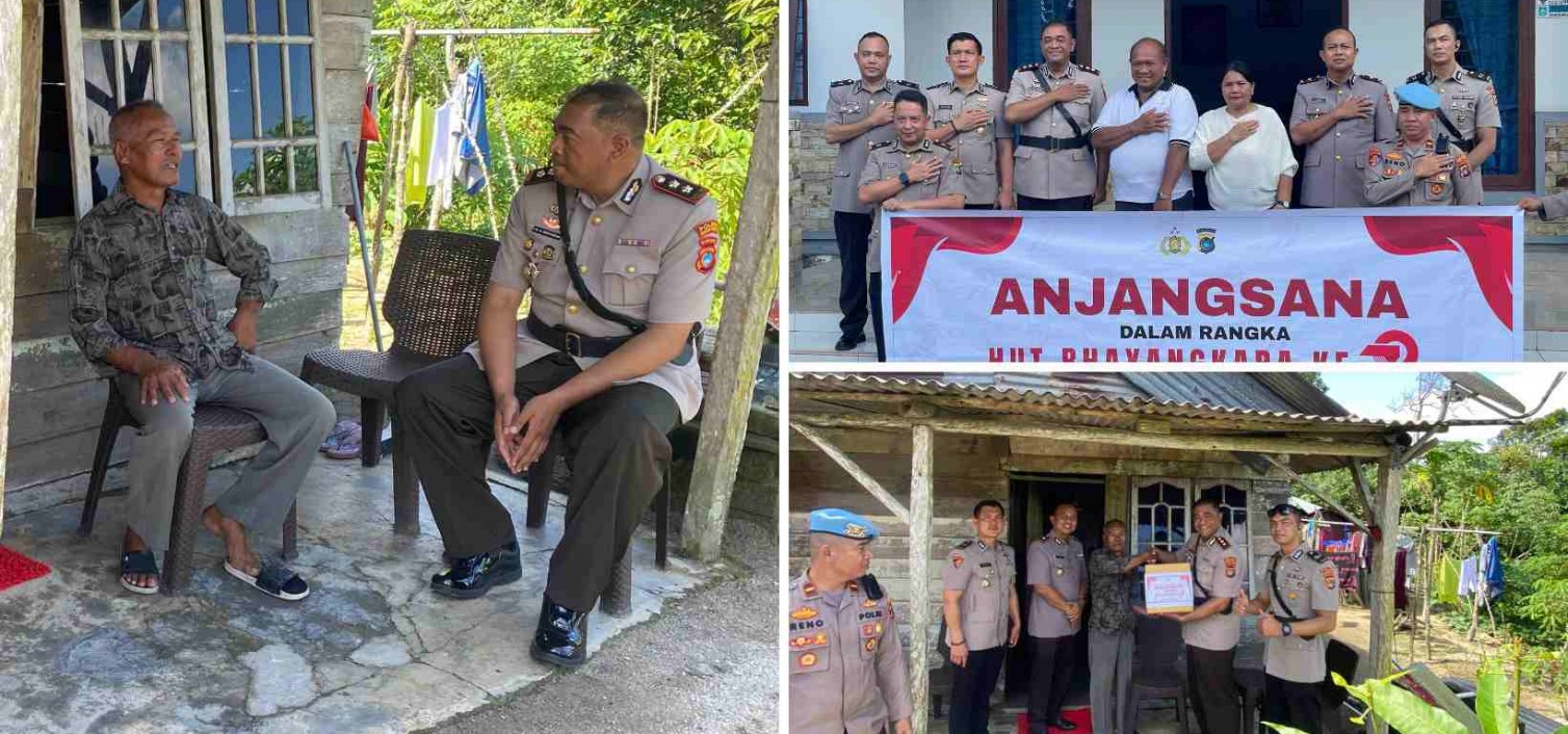 Polres Bangka Tengah Laksanakan Anjangsana dalam Rangka Hari Bhayangkara ke-79