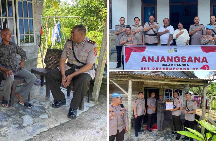 Polres Bangka Tengah Laksanakan Anjangsana dalam Rangka Hari Bhayangkara ke-79