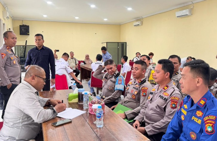 Polres Bangka Tengah Terima Kunjungan Tim Puslitbang Polri, Gelar Pelatihan dan Diskusi Penanggulangan Narkoba