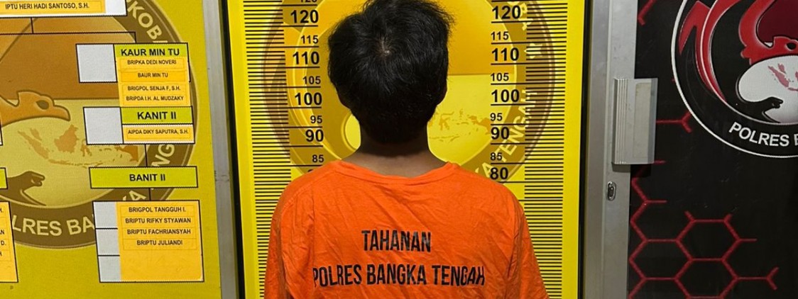 Satresnarkoba Bangka Tengah Bekuk Pria di Depan Masjid, Ditemukan Sabu Siap Edar