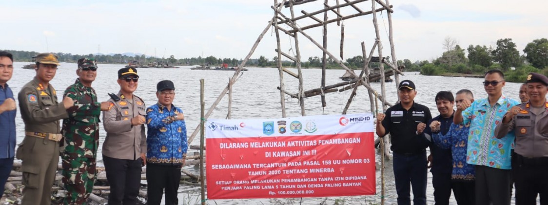 Penertiban Persuasif Tambang Ilegal di Wilayah IUP PT. Timah, 168 PIP Dihentikan