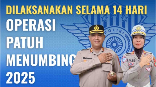 Operasi Patuh Menumbing 2025 Dimulai, Satlantas Polres Bangka Tengah Kedepankan Langkah Humanis