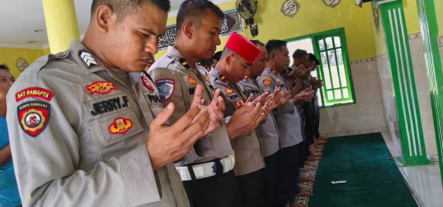 Polres Bangka Tengah Gelar Sholat Ghaib dan Doa Bersama untuk Almarhum Affan Kurniawan, Pengemudi Ojek Online yang Wafat Saat Unras di Jakarta