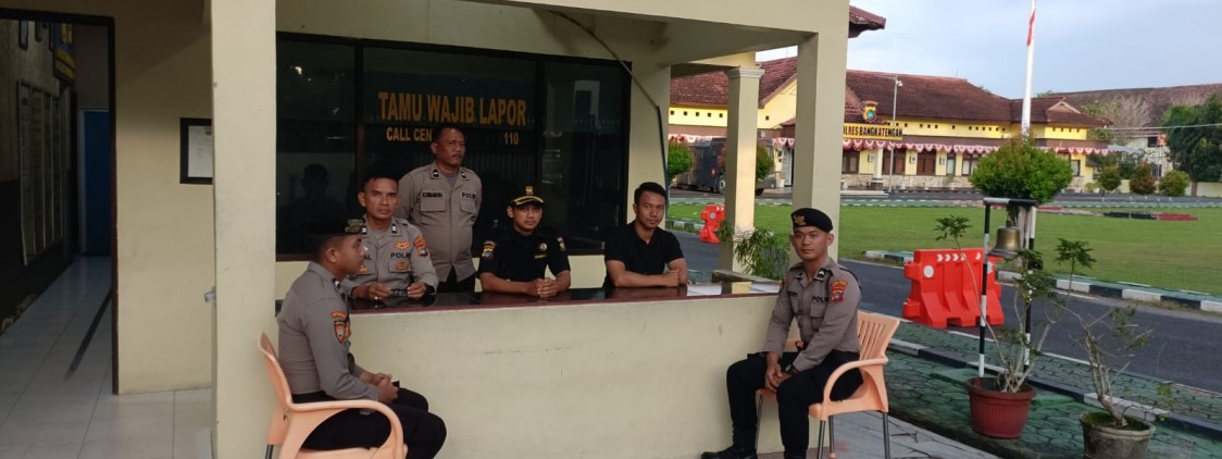 Senkom Bersinergi dengan Polres Bangka Tengah Laksanakan Pengamanan Swakarsa