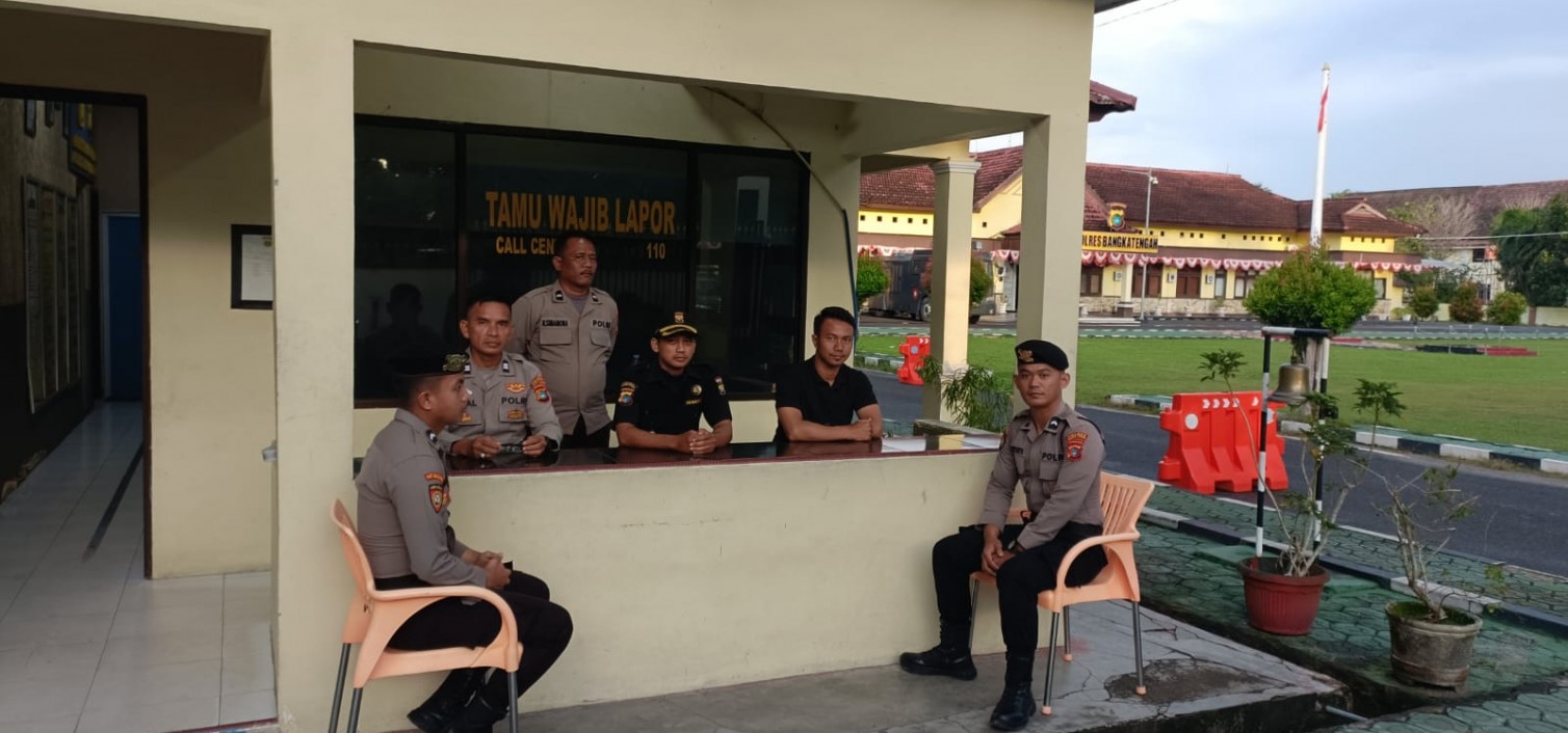 Senkom Bersinergi dengan Polres Bangka Tengah Laksanakan Pengamanan Swakarsa