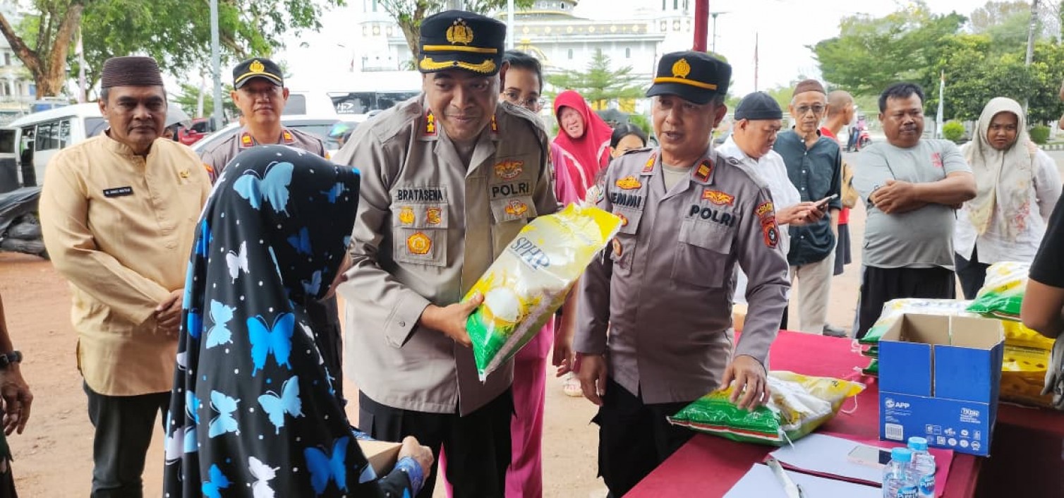 POLRES BANGKA TENGAH GELAR HARI KE-3 GERAKAN PANGAN MURAH, TERHUBUNG ZOOM MEETING SERENTAK DIPIMPIN KAPOLRI