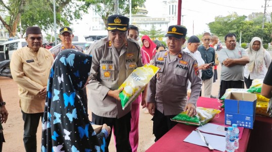 POLRES BANGKA TENGAH GELAR HARI KE-3 GERAKAN PANGAN MURAH, TERHUBUNG ZOOM MEETING SERENTAK DIPIMPIN KAPOLRI