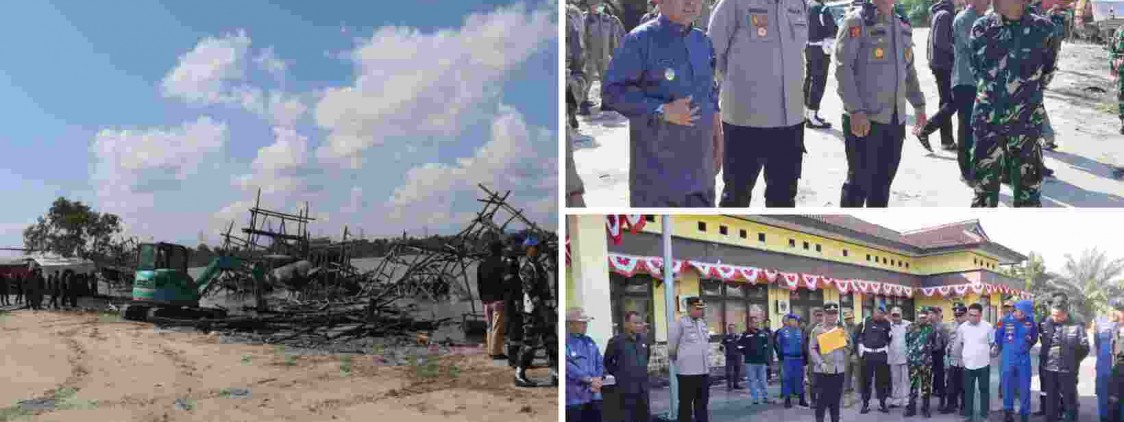 Polres Bangka Tengah Pimpin Penertiban Tambang Ilegal di WIUPK PT. Timah, Ponton Ilegal Dibongkar Pakai Alat Berat