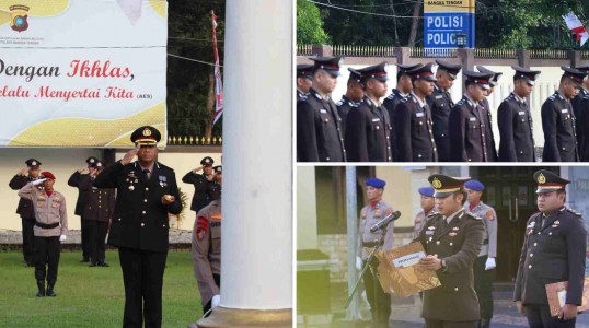 Polres Bangka Tengah Gelar Upacara Peringatan HUT ke-80 Kemerdekaan RI