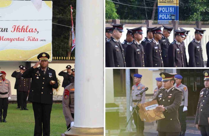Polres Bangka Tengah Gelar Upacara Peringatan HUT ke-80 Kemerdekaan RI