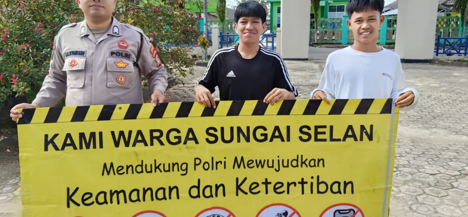 Masyarakat Sungaiselan Deklarasikan Dukungan untuk Polri dalam Menjaga Kamtibmas