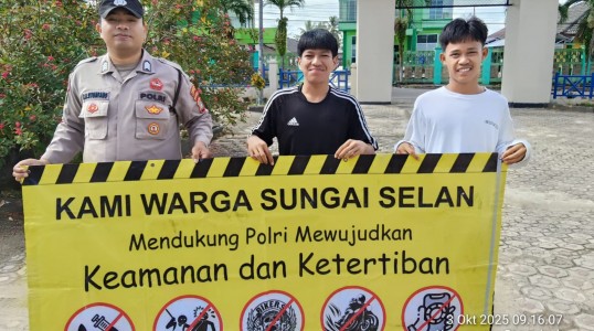 Masyarakat Sungaiselan Deklarasikan Dukungan untuk Polri dalam Menjaga Kamtibmas