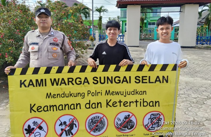 Masyarakat Sungaiselan Deklarasikan Dukungan untuk Polri dalam Menjaga Kamtibmas